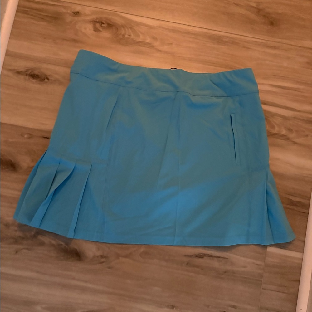 Jofit Blue Pleated Pencil Skirt Athletic Mini